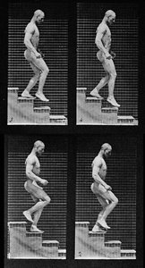 Homme descendant les escaliers, de 
